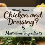 what goes in chicken and dressing?